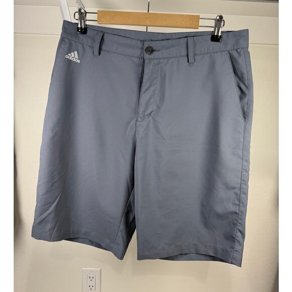 Adidas Climalite Men's Bermuda Golf Shorts Gray Size 32 (10" inseam) Athleisure - Picture 6 of 7